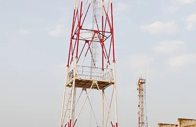 40m 4-Legged Tubular Steel Tower