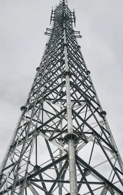 45m 4-Legged Tubular Steel Tower