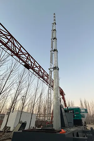 Cell On Wheels (COW) / Portable Telescoping Communication Tower